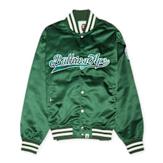A Bathing Ape Baseball Varsity Jacket grün