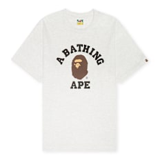 A Bathing Ape College Tee gray Undefined Color
