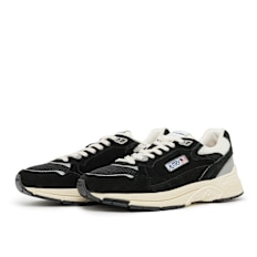 Autry Hyperway Low Man Suede Mesh white/silver schwarz