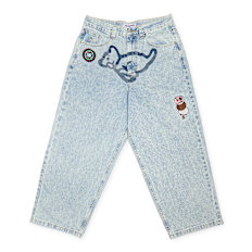 ICECREAM Running Puppy Patch Triple Scoop Denim Pant heavy wash blue blau