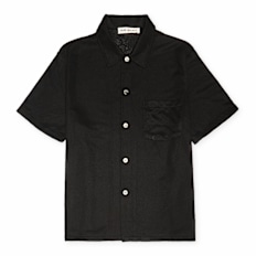 Our Legacy Box Shirt Shortsleeve Boucle black schwarz