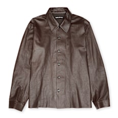 Our Legacy Welding Shirt Fluid Calfskin braun