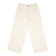 AMI PARIS Wide Fit Pants ecru beige