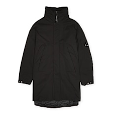 C. P. Company Outerwear Long Jacket In Pro-Tek black