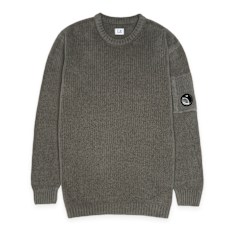 C. P. Company Knitwear Crew Neck In Chenille Cotton dark shadow Undefined Color