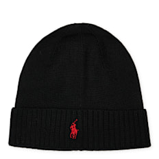 Polo Ralph Lauren Merino Wool Beanie schwarz