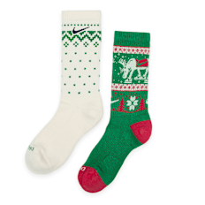 Nike   Everyday Plus Cushioned Winter Wonderland Crew Socks (2 Pack) multi-colour