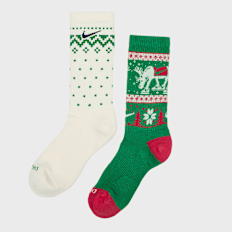 Nike Everyday Plus Cushioned Winter Wonderland Crew Socks (2 Pack) multicolor