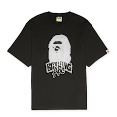 A Bathing Ape Hand Drawn Ape Head Relaxed Fit Tee M zwart