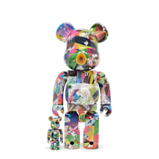 Medicom Bearbrick Tomokazu Matsuyama x Peanuts 400% & 100% multicolor