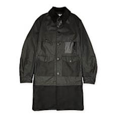 Junya Watanabe MAN Leather Coat zwart