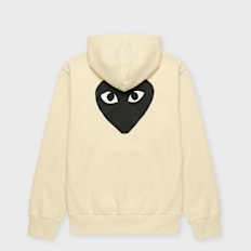Comme des Garcons Play Play Big Heart Sweatshirt yellow