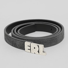 ERL Unisex ERL Suede Skinny Belt Leather zwart