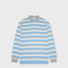 ERL Unisex Striped Long Sleeve Polo Knit multicolor
