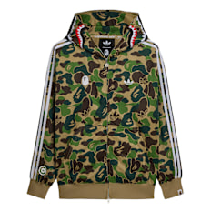 adidas Originals x Bape Track Shark Hoodie camouflage