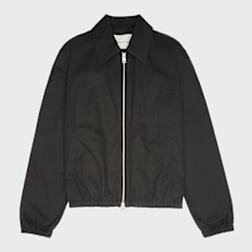 AMI PARIS Zipped Jacket With Embossed Ami De Coeur black