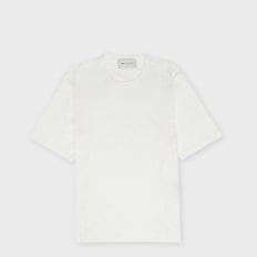 AMI PARIS Classic Fit Shortsleeve T-Shirt Ami De Coeur Patch Weiss