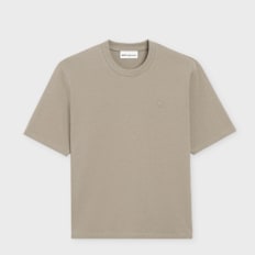 AMI PARIS Small Embossed ADC T-Shirt beige