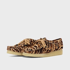 Clarks Wmns Wallabee "Tiger Print" bruin
