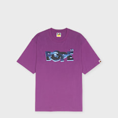 A Bathing Ape Color Camo Bape Logo Relaxed Fit Tee lila