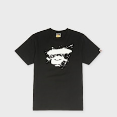 A Bathing Ape Graffiti Ape Face Tee zwart