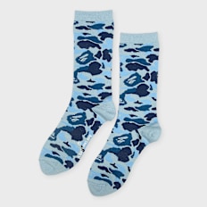 A Bathing Ape ABC Camo Jacquard Socks blau