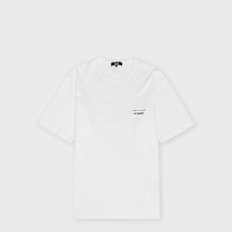 Comme des Garcons Homme Custom Slim Fit Jersey Crewneck T-Shirt weiß