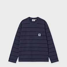 Carhartt WIP Wmns L/S Cardona Pocket T-Shirt blue