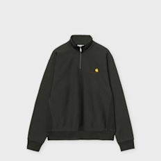 Carhartt WIP Half Zip American Script Sweater black