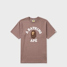 A Bathing Ape College Tee brown schwarz
