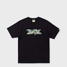 A Bathing Ape Bape Graffiti Logo Relaxed Fit Tee Schwarz