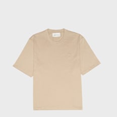 AMI PARIS T-Shirt Tonal Embossed beige
