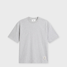 AMI PARIS T-Shirt Heritage Ami Paris Label gris cendre chine Undefined Color