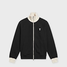 AMI PARIS Zipped Jacket ADC Embroidery schwarz