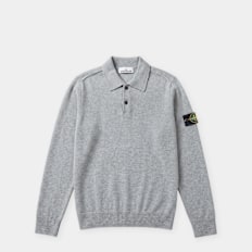 Stone Island LS Polo grijs