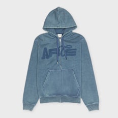Undefined Brand Fadeout Zip Hoodie Blau