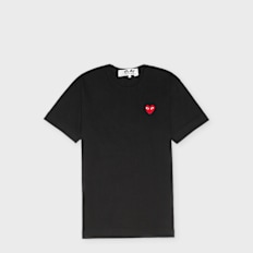 Comme des Garcons Play Big Red Heart Logo T-Shirt zwart