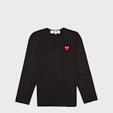 Comme des Garcons Play Longsleeve zwart
