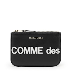 Comme des Garcons Wallet Huge Logo zwart