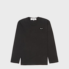 Comme des Garcons Play Play Black Heart Long Sleeve T-Shirt black