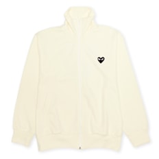 Comme des Garcons Play Play Sweatshirt Big Heart beige