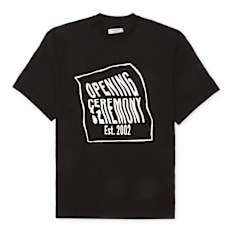 Opening Ceremony Warped Logo Regular T-Shirt schwarz