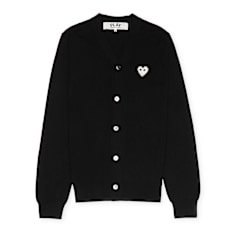 Comme des Garcons Play Knit Cardigan zwart