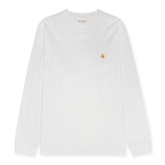 Carhartt WIP Longsleeve Chase T-Shirt white
