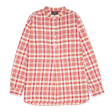 Beams Plus Band Pullover Madras rot