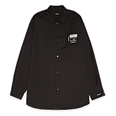 UNDERCOVER Overshirt Blouse schwarz