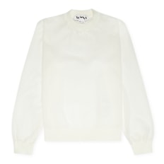 Sunnei Fine Japnese Rib Knit Longsleeve weiß