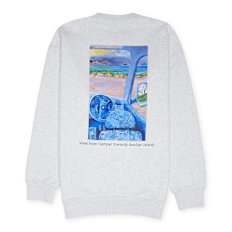 J. W. Anderson Acnhor Embroidery Back Print grau
