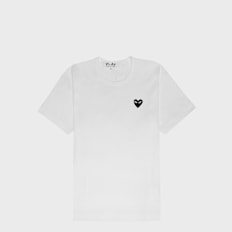 Comme des Garcons Play Black Heart T-Shirt White wit