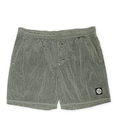Stone Island Regular Fit-Shorts aus Fleece grün